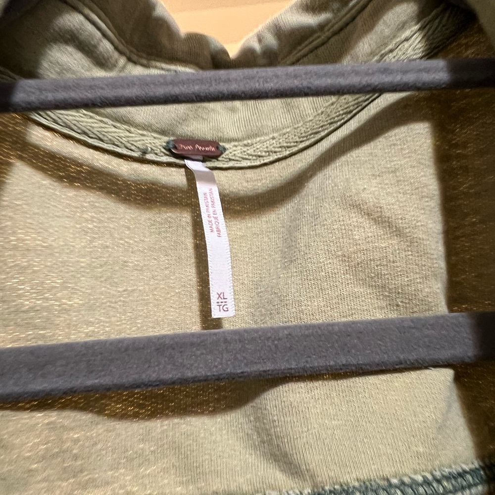 Free People Light Green Shacket: XL